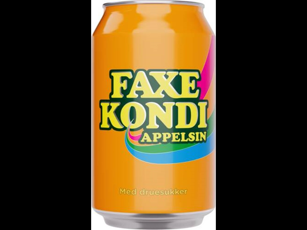 Faxe Kondi Appelsin dåse 33 cl 24 stk.